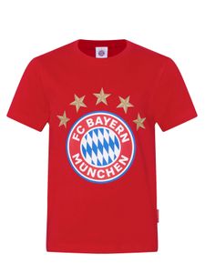 FC Bayern München Kinder T-Shirt Logo rot 128