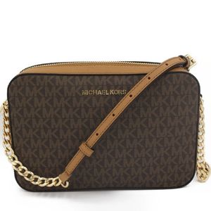 Michael Kors | Jet Set großer Ostwest -Saffiano Brown Crossbody Bag / Handtasche