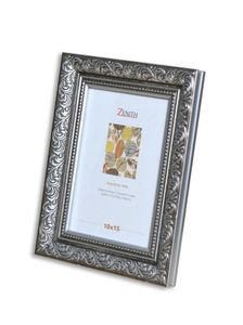 Victor antiker Bilderrahmen „Rubens“ schwarz Silber in 21x30 cm - Leiste: 30x20 mm - Echtglas - barock