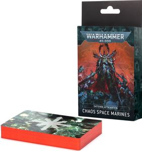 Warhammer 40.000 Chaos Space Marines Datenkarten Warhammer 40.000 Chaos Space Marines Datenkarten