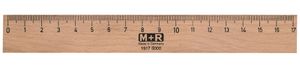 M+R Holzlineal 170 mm Buche mit Metalleinlage