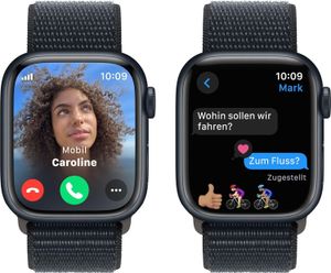 Apple Watch 9 Cell 41mm Alu Mitternacht Sport Loop