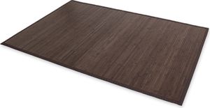 Homestyle4u Bambusmatte Dunkelbraun 80x300 cm Bambusteppich rutschfest