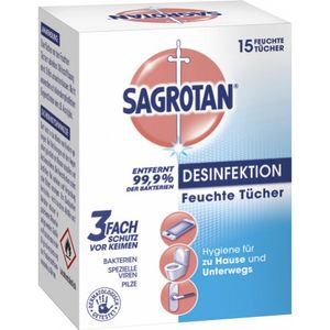 Sagrotan Hygiene-Tücher 15 Stück (einzeln verpackt)