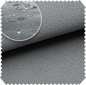 novely® TRITON - Microfaser Velours in Wildleder-Optik - Wasserabweisender Möbelstoff - Pflegeleichte Meterware 1lfm - Farbe: 33 Grau