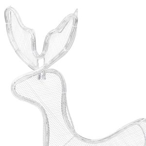 vidaXL LED-Rentier mit Schlitten und Mesh 432 LEDs