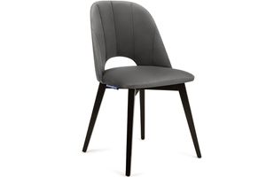 Konsimo Židle "BOVIO", Šedá, látka/dřevo, moderní, 48x86x44 cm