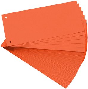 EXACOMPTA Trennstreifen 105 x 240 mm orange 180 g/qm 100 Stück