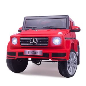 Kinder Elektro Kinderauto Mercedes-Benz G500 12V Kinderfahrzeug Kinder Auto Kinderfahrzeug Spielzeug 2x390 Motor Farbe Rot