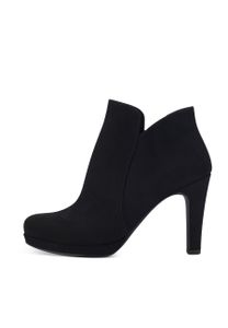 Tamaris Damen Stiefelette Hochfrontpumps Ankle Boot High Heel modern 1-25316-41, Größe:39 EU, Farbe:Schwarz