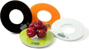 JATA 722P, Elektroniczna waga kuchenna, 5 kg, 1 g, Zielony, Przezroczysty, Szkło hartowane, Szkło