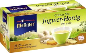 Meßmer Grüner Tee Ingwer Honig mit Ingwer aromatisiert Honig 43g