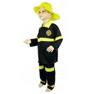 Kinder Feuerwehrmann Kostüm / Größe: 110-116 (4-5 Jahre)