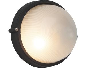 Außenwandleuchte 1-flammig Ø 18 cm schwarz