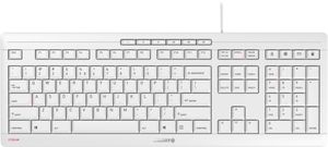 CHERRY STREAM KEYBOARD, Tastatur weiß/grau, US-Layout QWERTY
