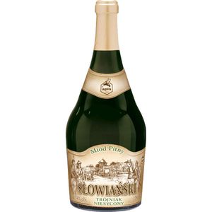 Slowianski Trojniak Honig (Slawisch Drittel) 0,75L | Met Honigwein Metwein Honigmet | 750 ml | 14% Alkohol | Apis | Geschenkidee | 18+