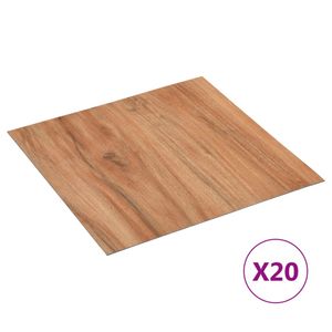 vidaXL PVC dlaždice Samolepiace 20 ks. 1,86 m² Svetlé drevo