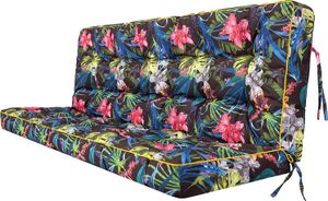Sitzkissen Bankkissen Bankauflage für Gartenbank Schaukelkissen Bodenkissen Kissen für Hollywoodschaukel Outdoor und Indoor -180 cm - Bunte Bläter