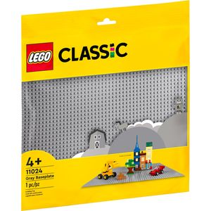 LEGO 11024 Classic Graue Bauplatte, quadratische Grundplatte mit 48x48 Noppen als Basis für Konstruktionen und für weitere LEGO Sets