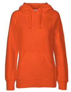 Damen Hoodie / Kaputzenpulli / 100% Fairtrade-Baumwolle - Farbe: Orange - Größe: L