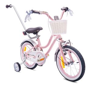 Detský bicykel 14 palcov 3-5 roky ružová Sun Baby