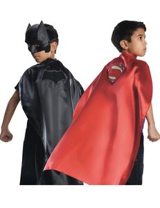 Wendbarer Kinderumhang Batman vs Superman mehrfarbig