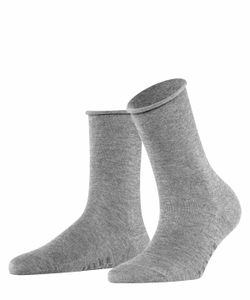 FALKE Damen Socken Active Breeze - Uni, Rollbündchen, Lyocell Faser, 35-42 Grau 35-38 (UK 2.5-5)