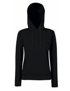 Lady-Fit Classic Hooded Sweat - Farbe: Black - Größe: L