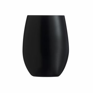 Chef & Sommelier Primary Black Trinkglas, Wasserglas, Saftglas, 350ml, Krysta Kristallglas, schwarz, 6 Stück