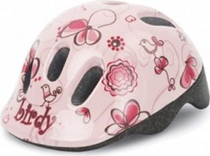 cyklistická prilba Birdy XXS Junior veľkosť 44/48 cm krémová/ružová