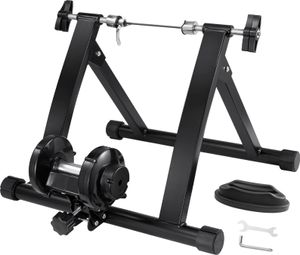 Stojak do trenażera rowerowego VEVOR, magnetyczny stojak do rowerów stacjonarnych 26-29 cali, cichy silnik, przenośny, składany trenażer rowerowy do ćwiczeń na rowerze w pomieszczeniu