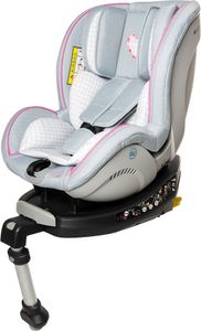 Sarah Harrison Baby- und Kindersitz JET Heart by Osann mit ISOFIX - Geburt bis 18 kg (von Geburt bis ca. 4 Jahren) - grau