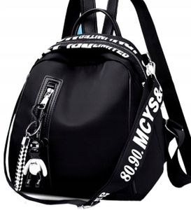 Damen Rucksack - Elegant - Wasserdicht - Retro-Design - Verstellbare Trageoptionen - Schwarz