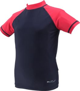 TOP MULTI Kinder-UV-Shirt blau/rot Gr. 122/128