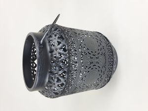 Sesua Laterne aus Metall Oriental 25 cm Schwarz