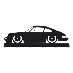 Schlüsselbrett Hakenleiste Motiv Carrera 911  schwarz