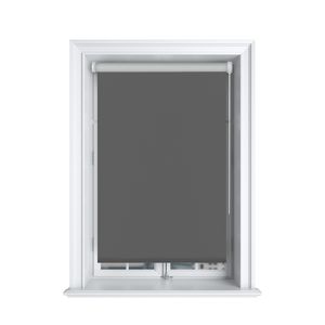 Thermorollo (80x150cm / Anthrazit) Verdunkelungsrollo ohne Bohren - Klemmfix - Sichtschutz Hitzeschutz, Tür/Fenster - Wandmontage Deckenmontage