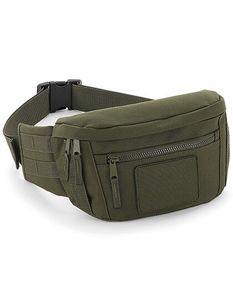 BagBase Fanny Pack MOLLE Utility Waistpack BG842 Green Military Green 28 x 17 x 10 cm