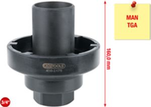 KS TOOLS 3/4" Nutmuttern-Schlüssel mit Führungsrohr MAN TGA 450.0175
