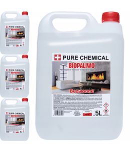 4x5L Biobrennstoff /Ethanol für Biokamine 20L Effiziente Wärmequelle Geruchlos Rauchfrei