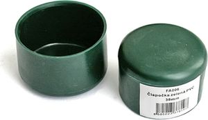 PROREGAL Maschendrahtzaun, Zaunpfosten Kappe, 38mm Metaltec, PVC, Ersatz, Grün