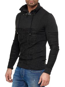 Red Bridge Herren Strickpullover Double Layer Collar Hoher Stehkragen Schwarz L Red Bridge Herren Strickpullover Double Layer Collar Hoher Stehkragen Schwarz L