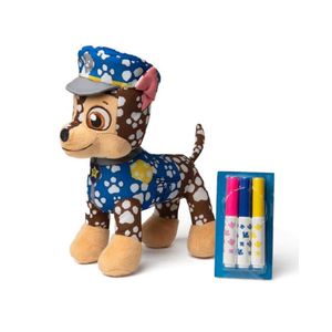 Paw Patrol Doodle Pup Ausmalbares Kuscheltier Waschbar Blau