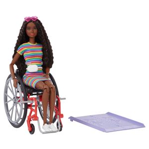 Barbie Fashionistas Puppe mit Rollstuhl, Anziehpuppe, Modepuppe