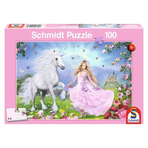 Puzzle 100T Prinzessin der Einhörner