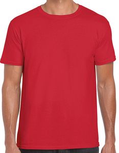 Softstyle Herren T-Shirt - Farbe: Red - Größe: 4XL