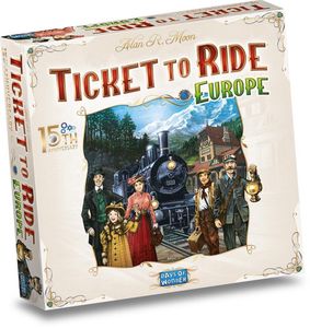 Days of Wonder Ticket to Ride Europe 15th anniversary jubileumeditie, Brettspiel, Strategie, 8 Jahr(e), 60 min, Familienspiel
