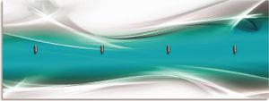 ARTland Schlüsselbrett Kreatives Element Petrol Größe: 40x14,8 cm