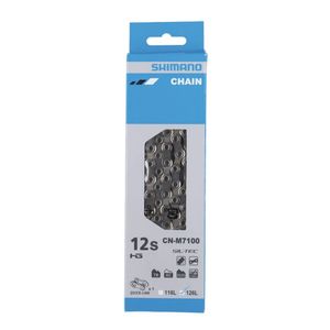 SHIMANO CN-M7100 SLX Schaltungskette, 126 Glieder, 12-fach, Quick Link, silber