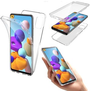 Hülle passend für Samsung Galaxy A05s | Full Cover Komplettschutz Schutzhülle Tasche Schutz Case |360 Grad TPU Silikon Transparent